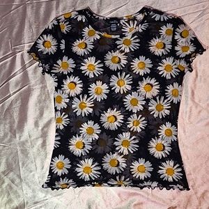 Sheer Cropped Tshirt